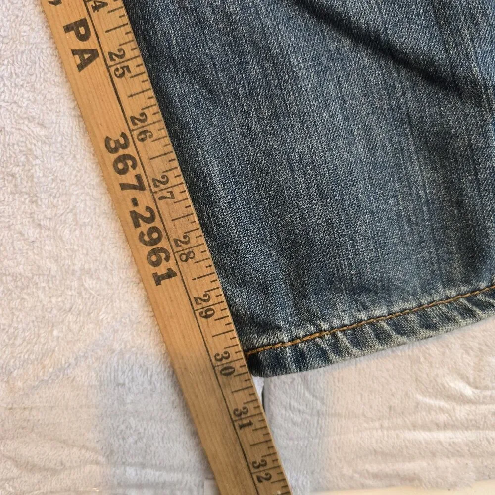 Levis 559 Jeans 38x32 Mens Blue Pants Stretch Mid Rise Relaxed Straight Red Tab